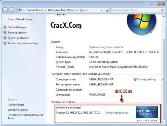Windows 7 Professional Key Crack